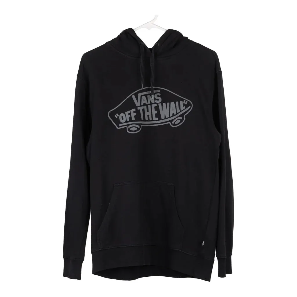 Vans Spellout Hoodie - Small Black Cotton