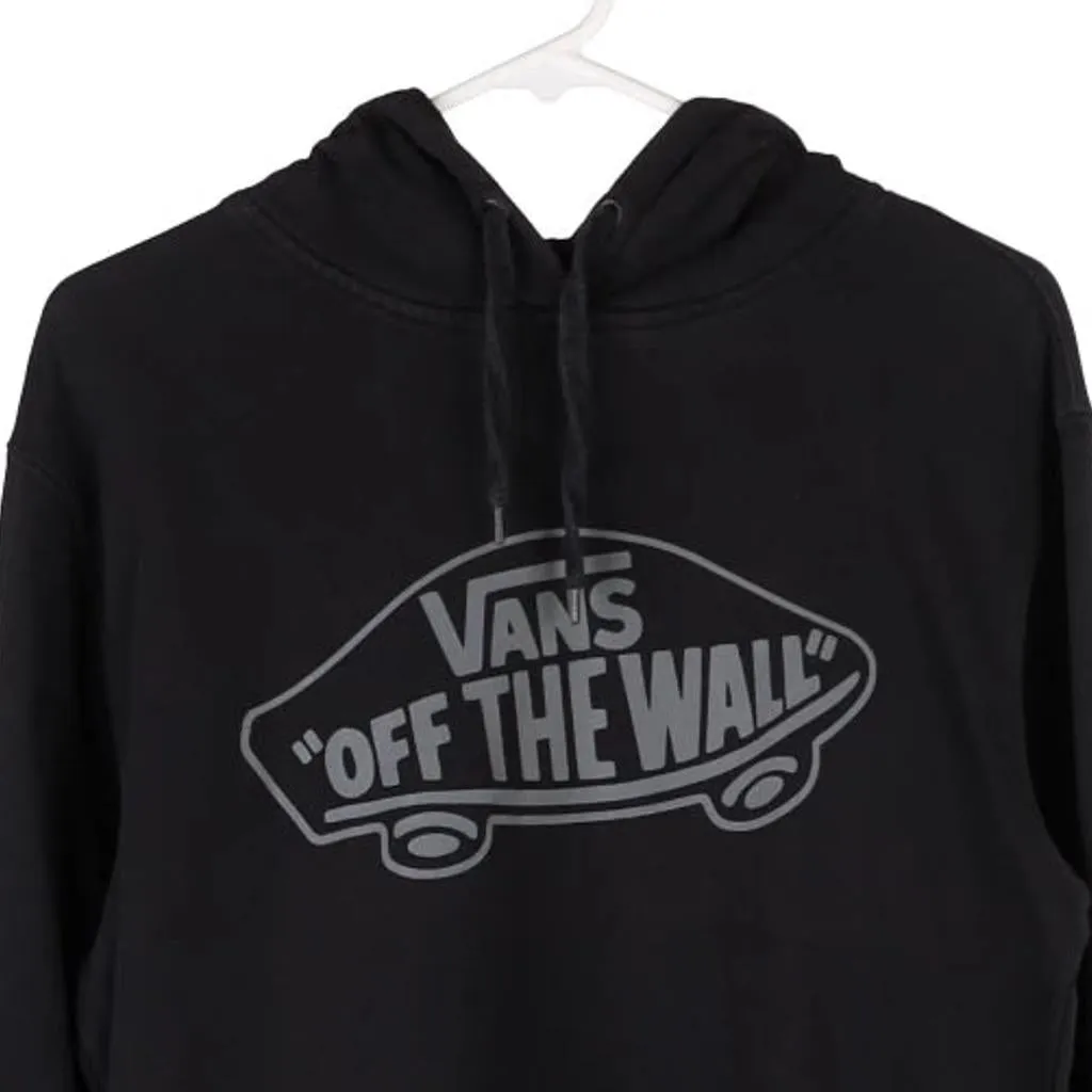 Vans Spellout Hoodie - Small Black Cotton