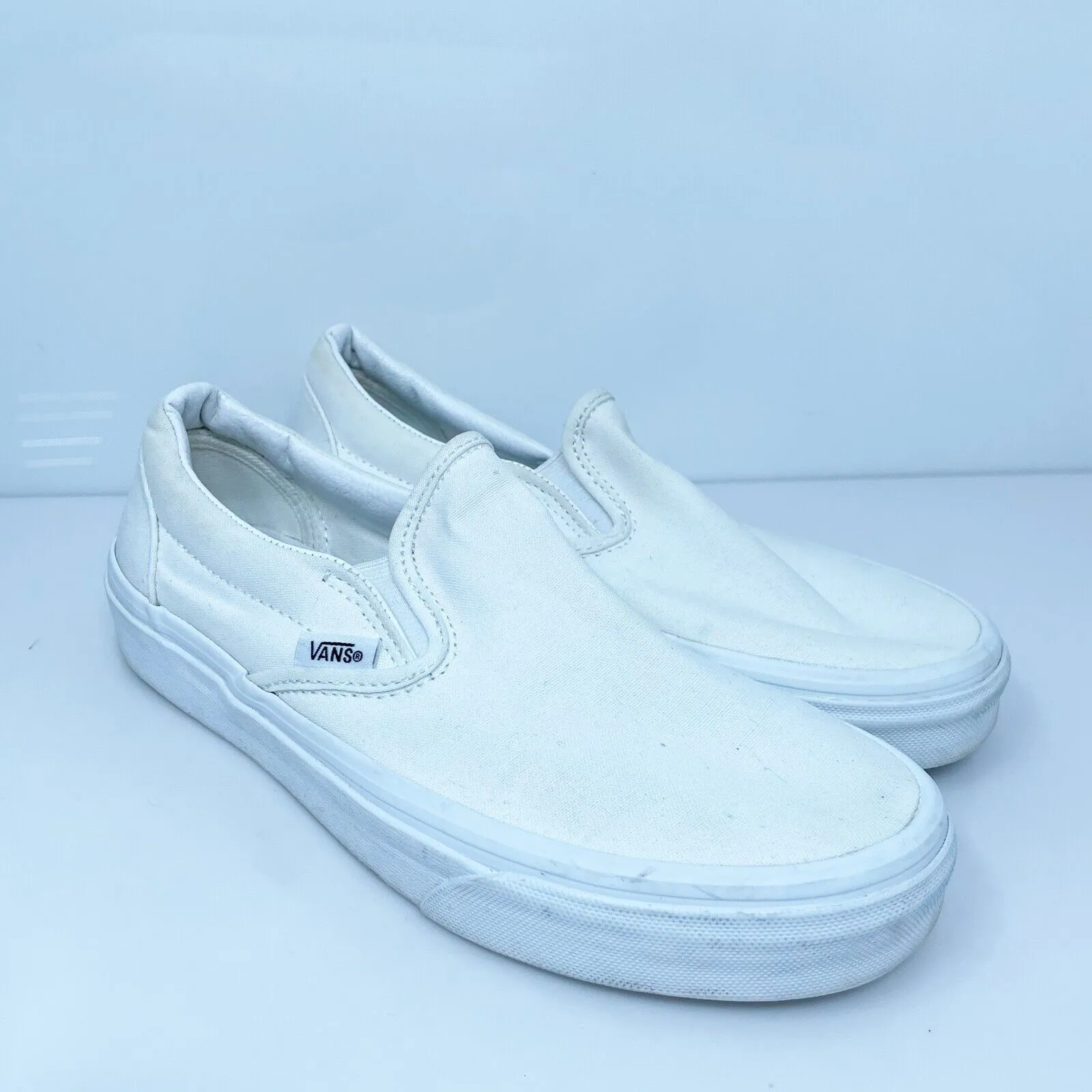 Vans Unisex Classic 721356 White Casual Shoes Sneakers Size M 5.5 W 7