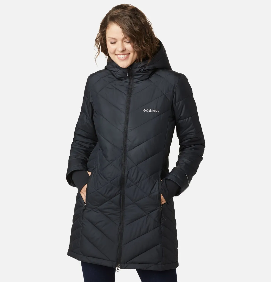 Women's | Columbia | WW0011-010 | Heavenly™ Long Hdd Jacket | Black