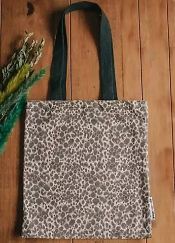 Xander Kostroma 100% Cotton Canvas Leopard Print Tote Bag | Grattan