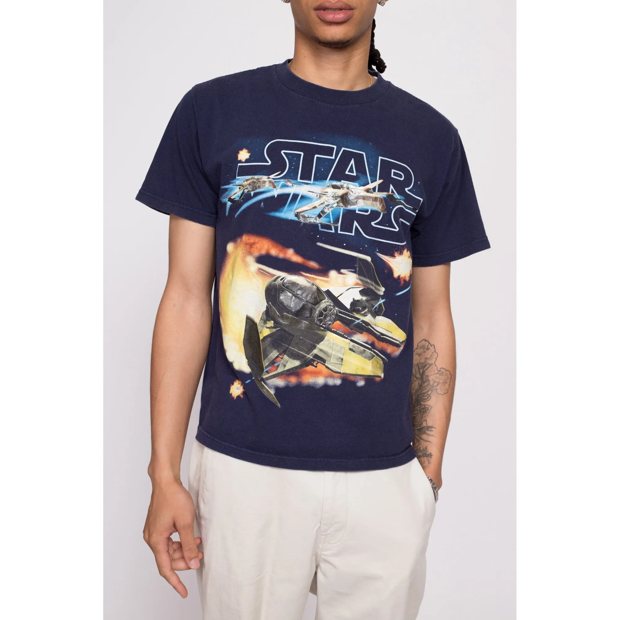 Y2K Star Wars Graphic Tee - Men's Small, Women's Medium